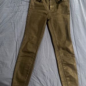 Pacsun size 26 coated black stretch mid rise skinniest jeans